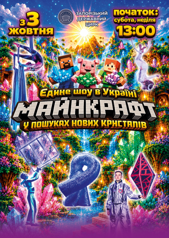 «Майнкрафт у пошуках нових кристалів!»