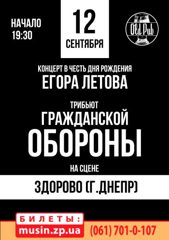 Праздничный концерт в честь дня рождения Егора Летова Праздничный концерт в честь дня рождения Егора Летова